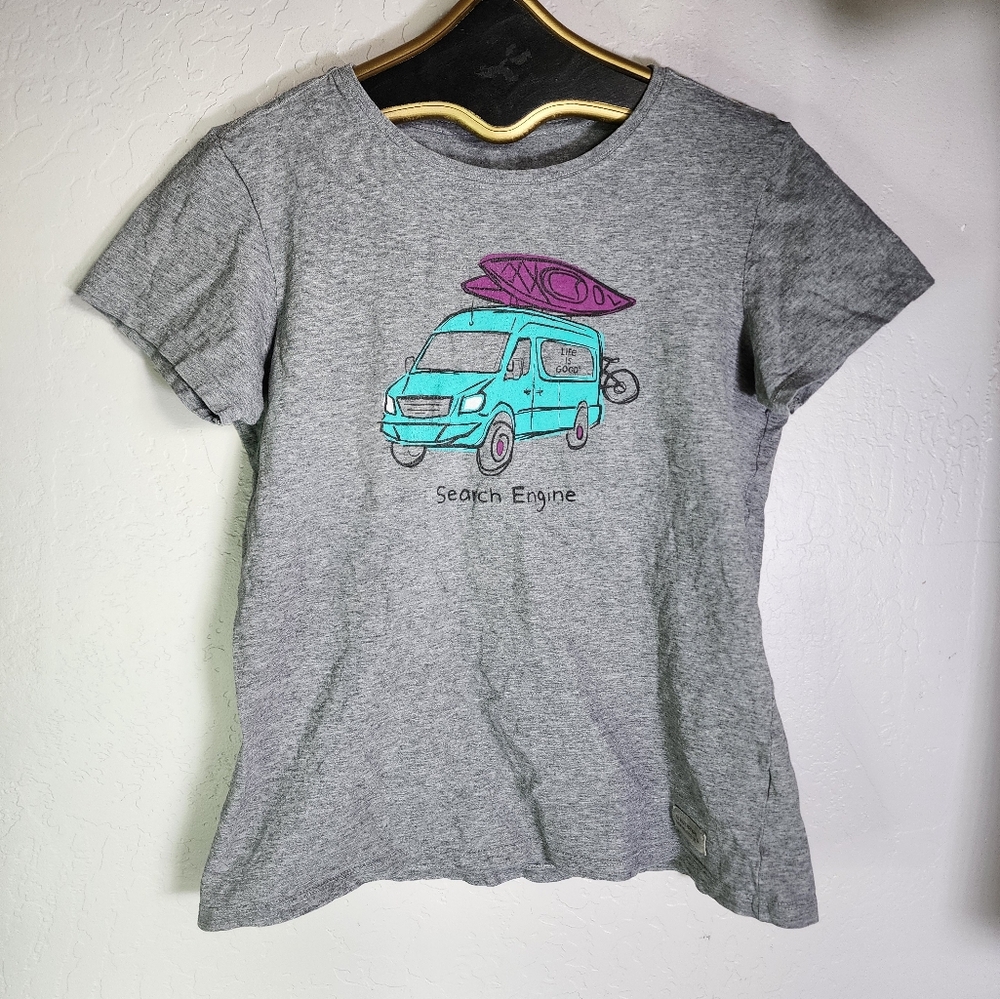 Life is Good Crusher Tee Search‎ Engine Size Small